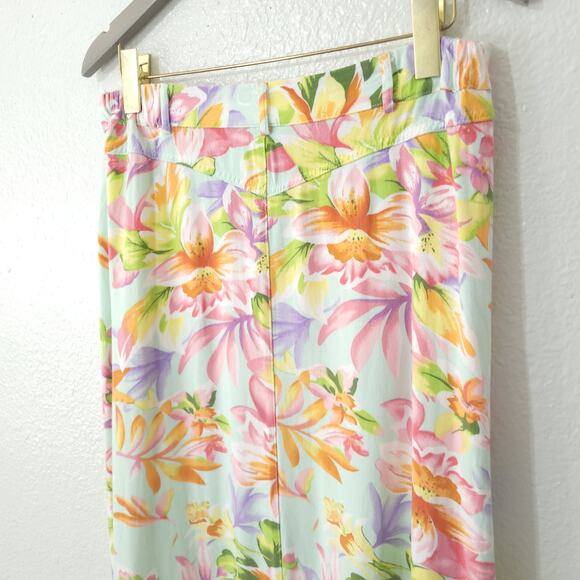 Jaclyn Smith Floral Skirt Womens 14 / 16 ALTERED Summer Midi Tea Length … - Picture 11 of 13